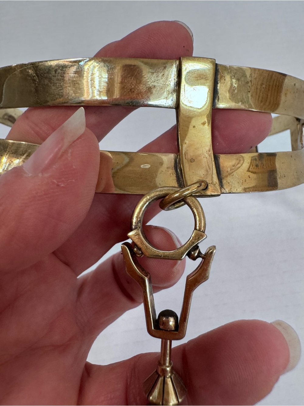 Cross Collar With CRYSTAL, from Jan Hilmer color Brass - Picture 3 of 8